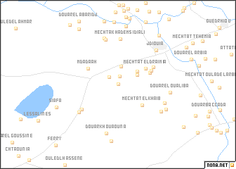 map of Mechtat Méhédia